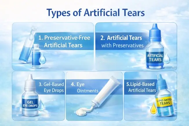 Types of artificial tears