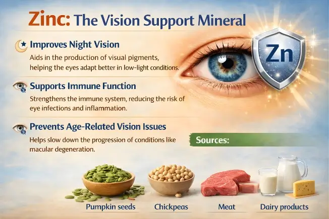 Zinc for eye health