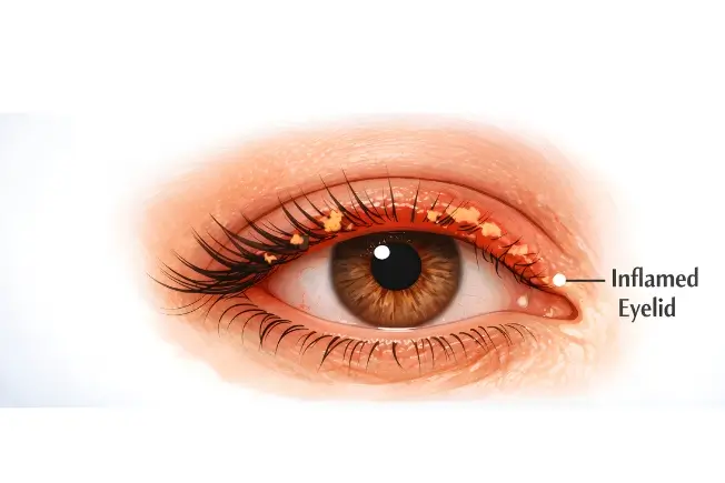Blepharitis eyelid disease