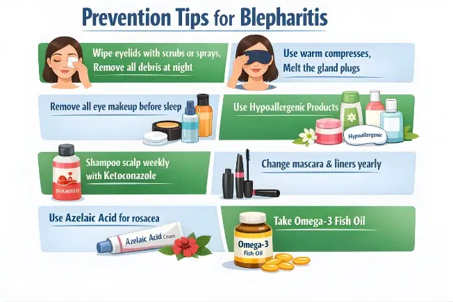 Prevention tips for blepharitis