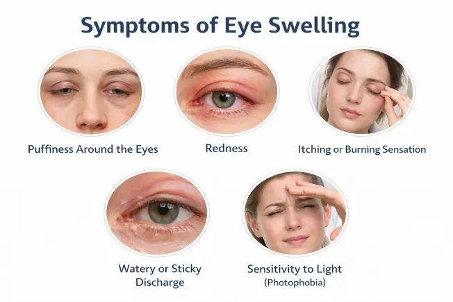 Symtoms of eye swelling