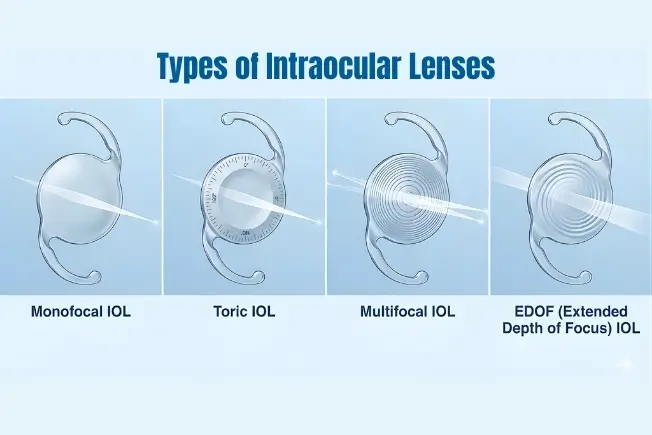 Types of cataract lense