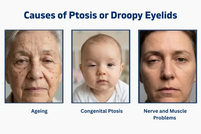 Causes of ptosis