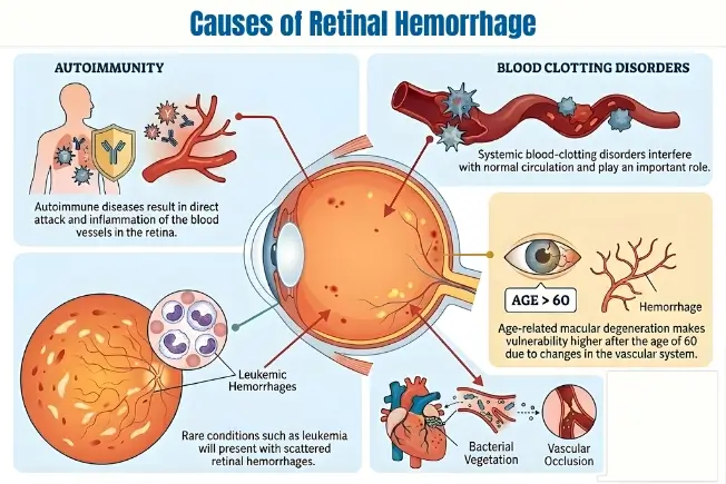 Causes of retinal hemorrhage