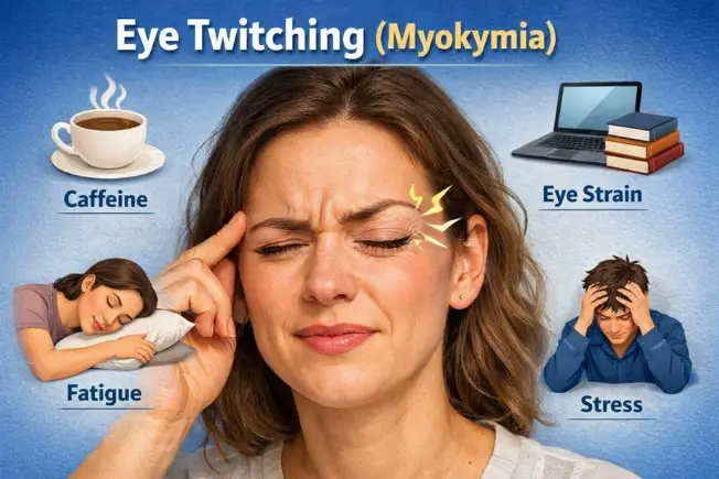 What is eye twitching