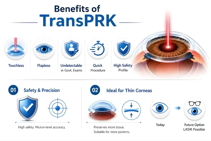 Benefits of trans prk