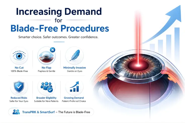 Bladeless and flapless lasik