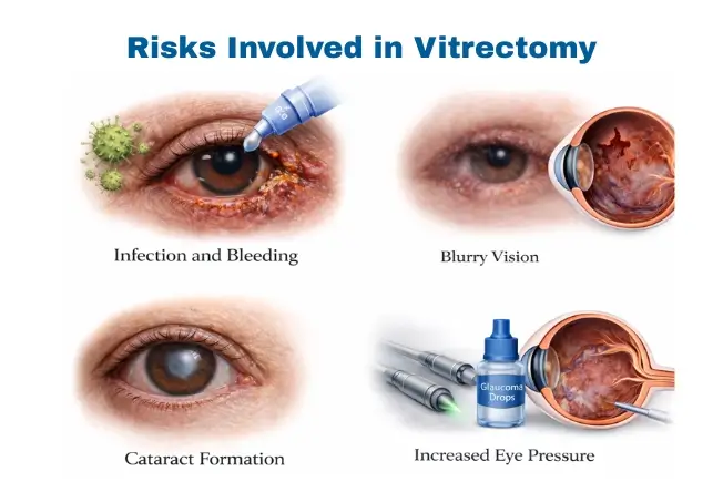 Risks involved in vitrectomy