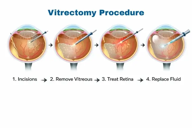 Vitrectomy surgery procedure