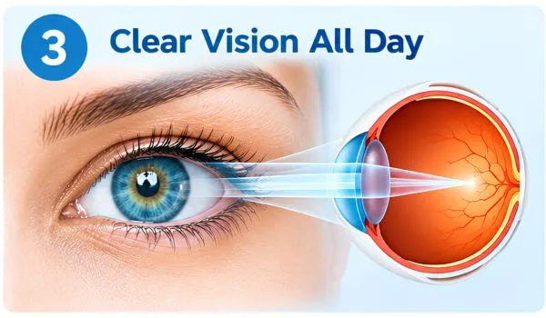 Ortho-K night lenses for 6/6 vision in Delhi