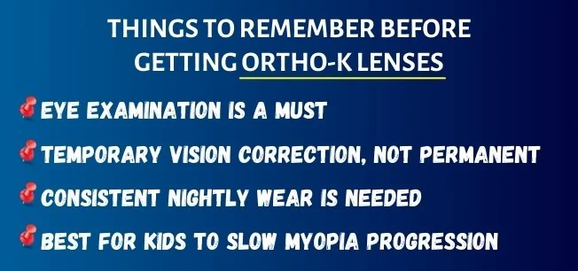 Things To Take Care Of Ortho K Lenses