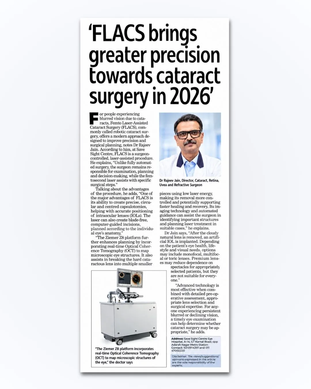 'FLACS brings greater precision towards cataract surgery in 2026'
